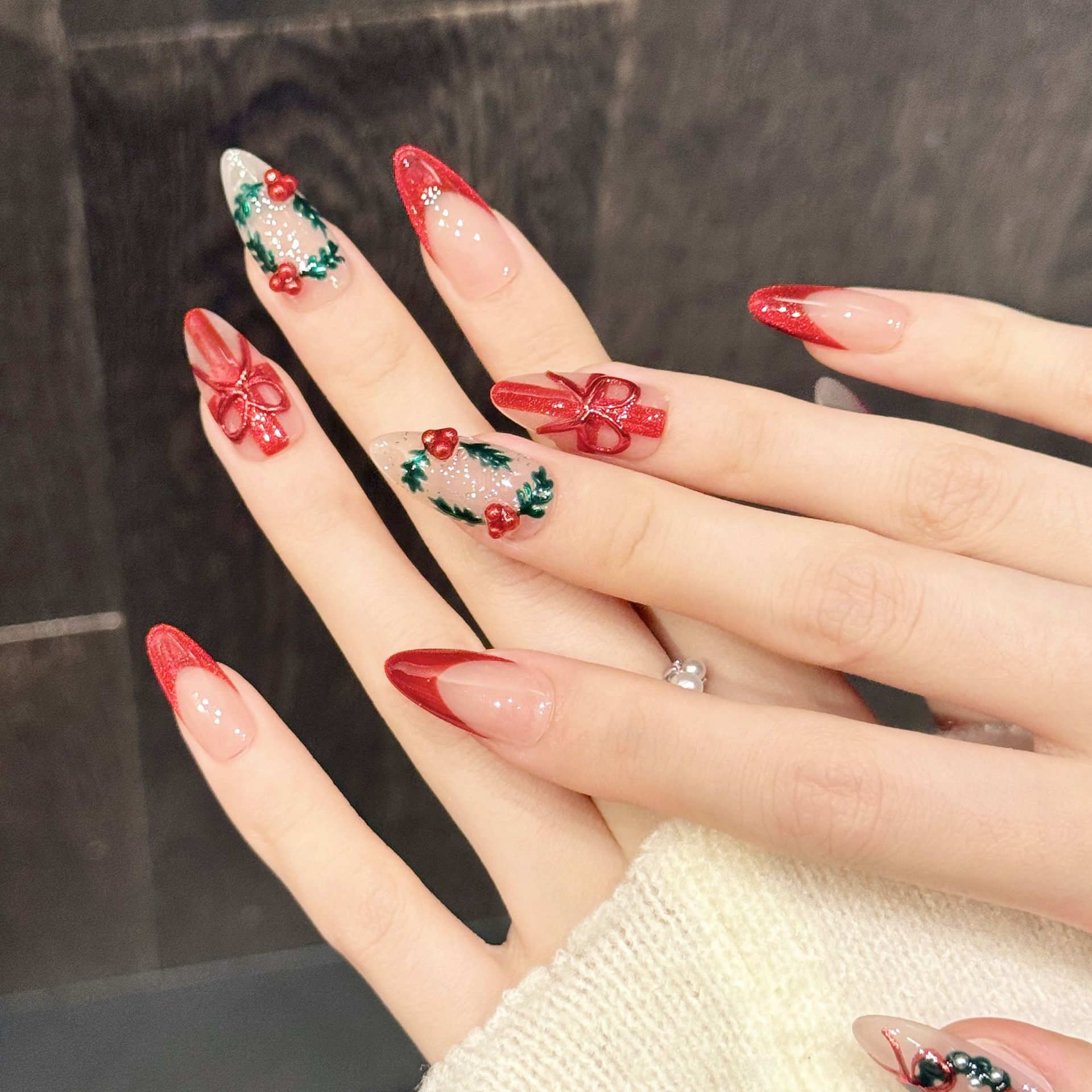 Nail Art Press On - 10 Uds. De uñas postizas de