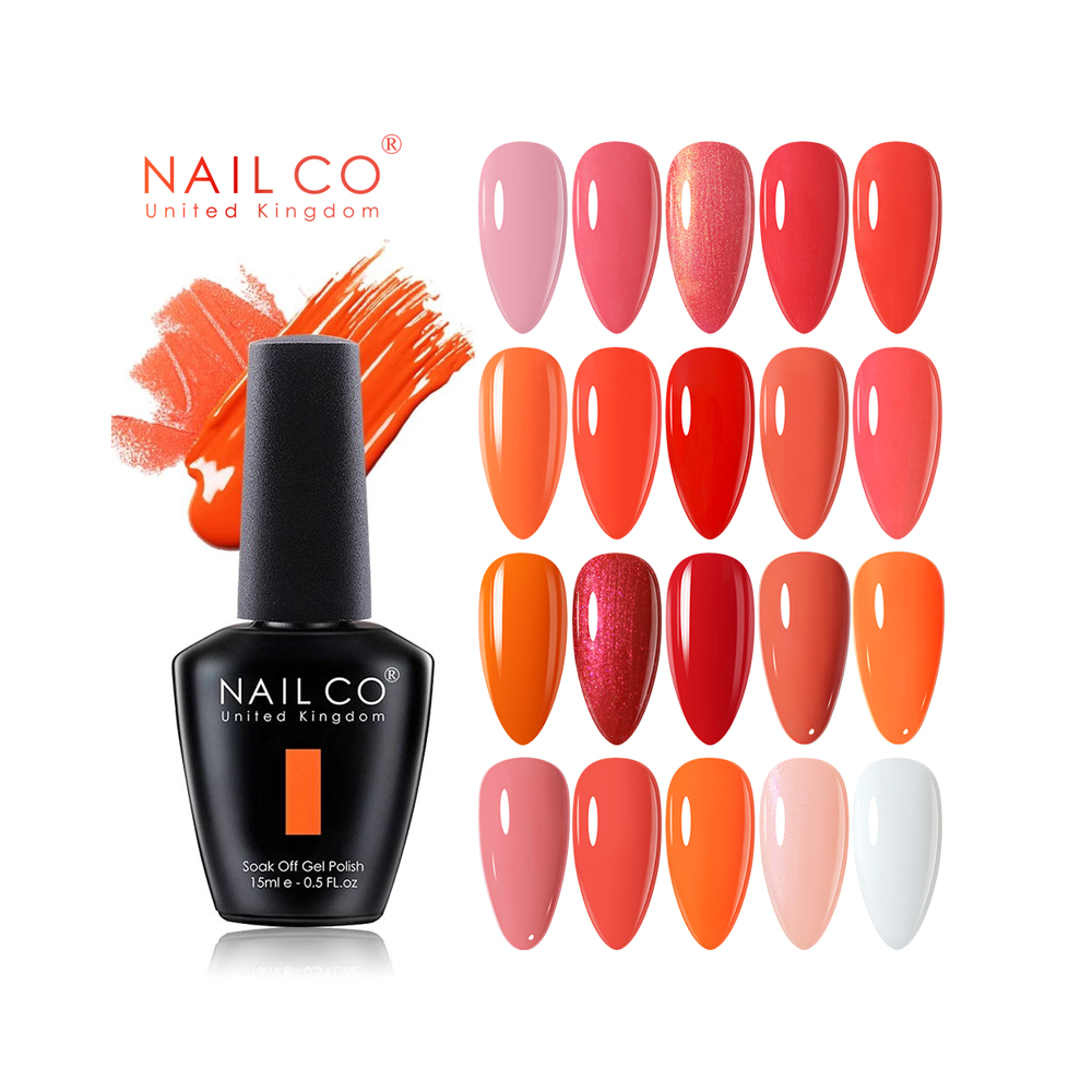 Nail Art Orange - NAILCO 15ml naranja rojo rosa colores