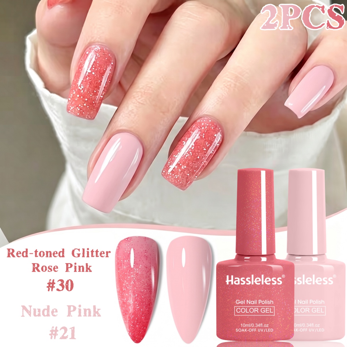 Nail Art Orange - Juego de esmalte de uñas en
