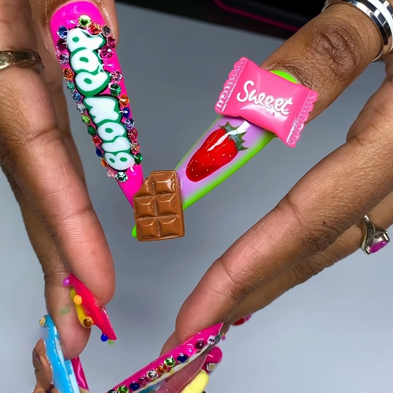 30 Uds. De bonitos dibujos ani - Nail Art Valentines Day reseña y precio