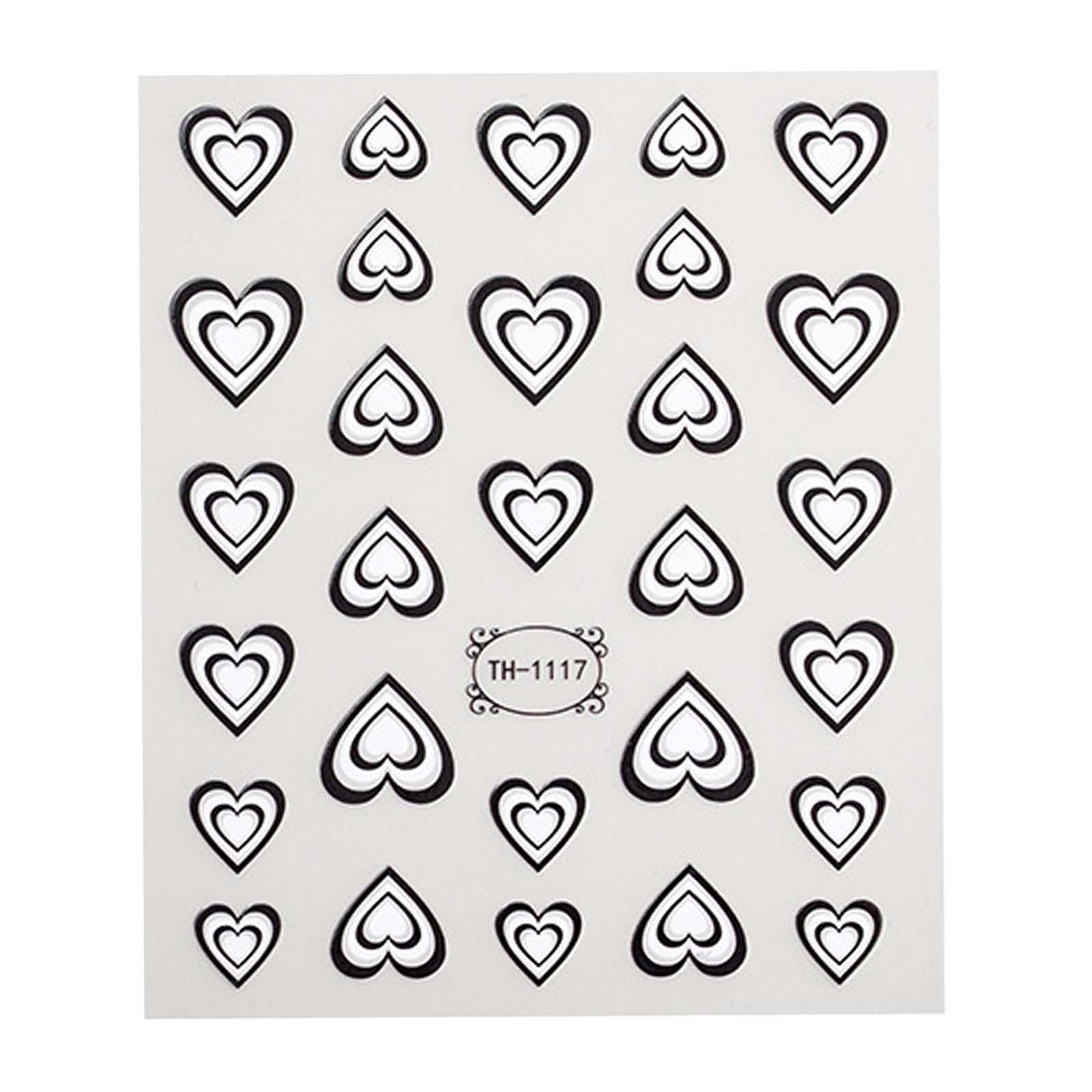 Pegatinas 3D con forma de cora - Nail Art Valentines Day reseña y precio