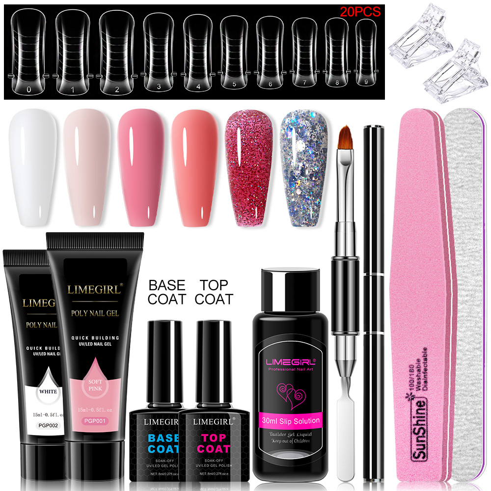 Juego de gel para uñas de poli - Nail Art Ombre reseña y precio