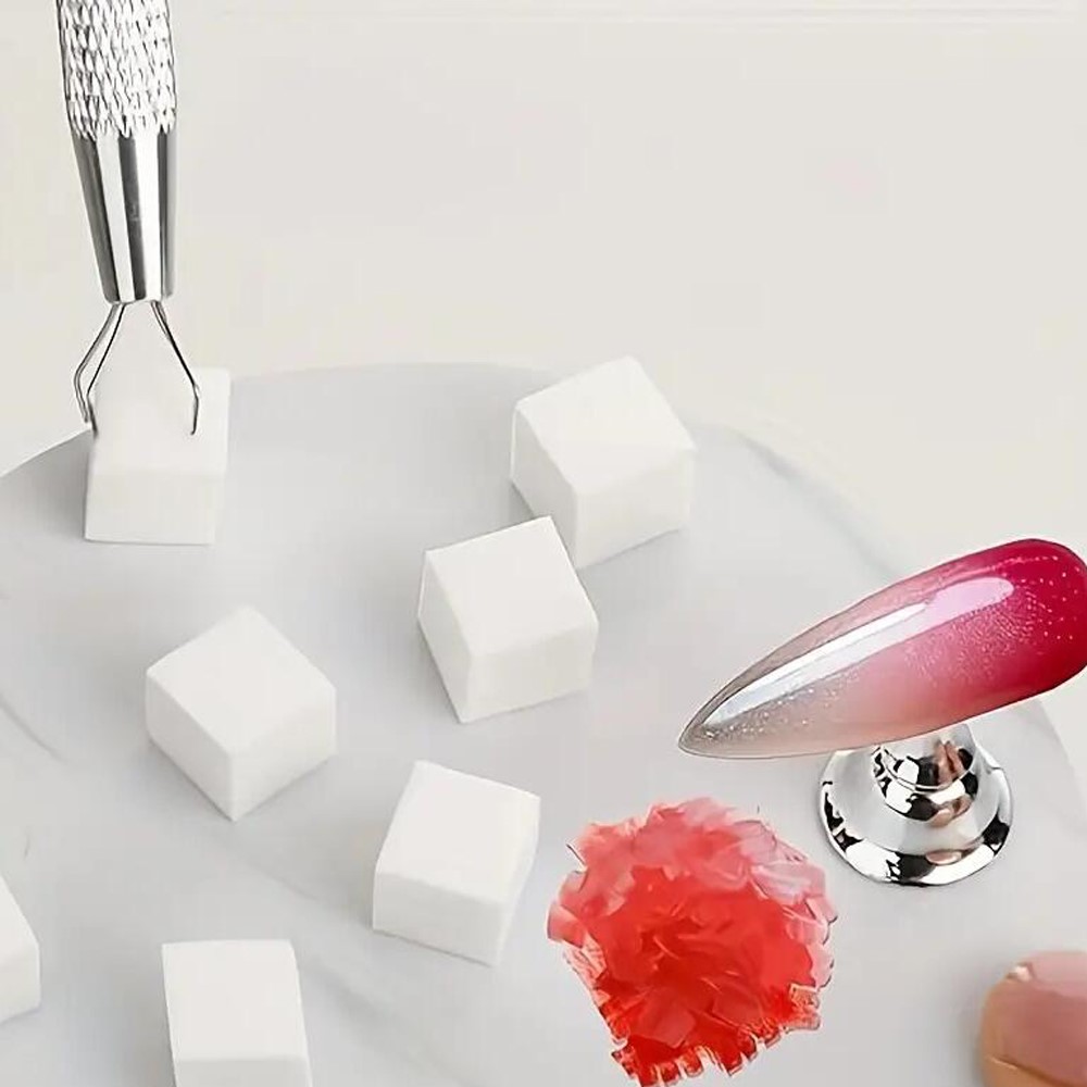 Mini esponja blanca para uñas  - Nail Art Ombre reseña y precio
