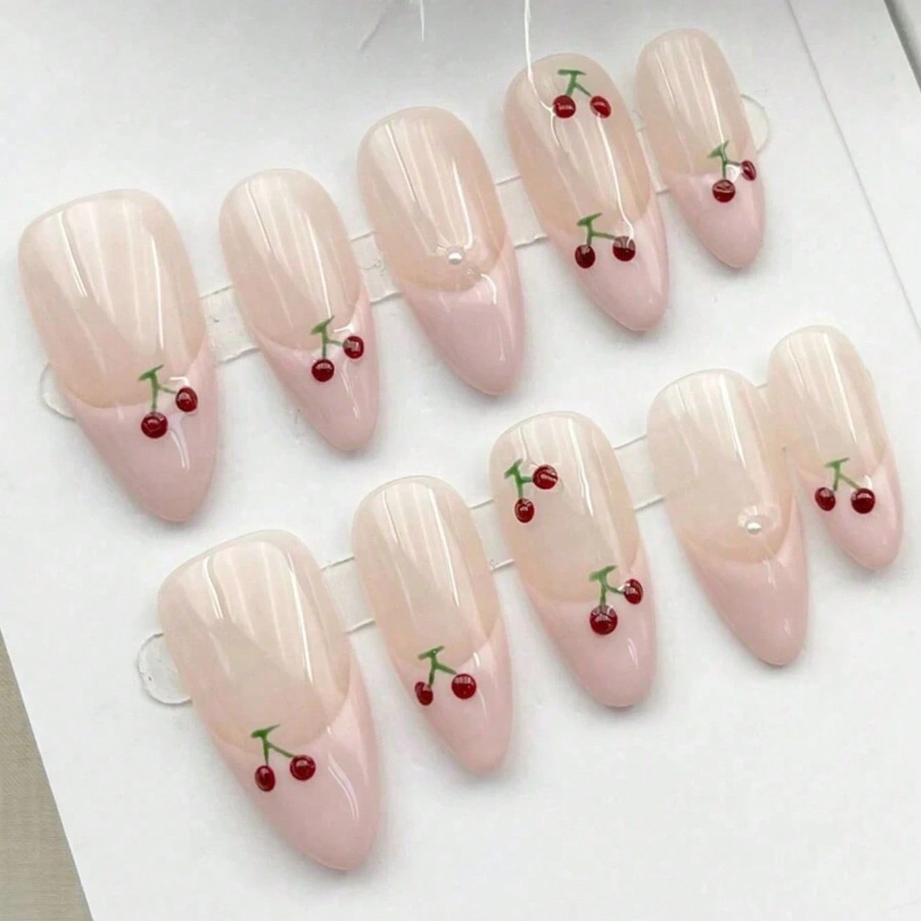 10 Uñas Postizas Color Rosa Nu - Nail Art Pink reseña y precio
