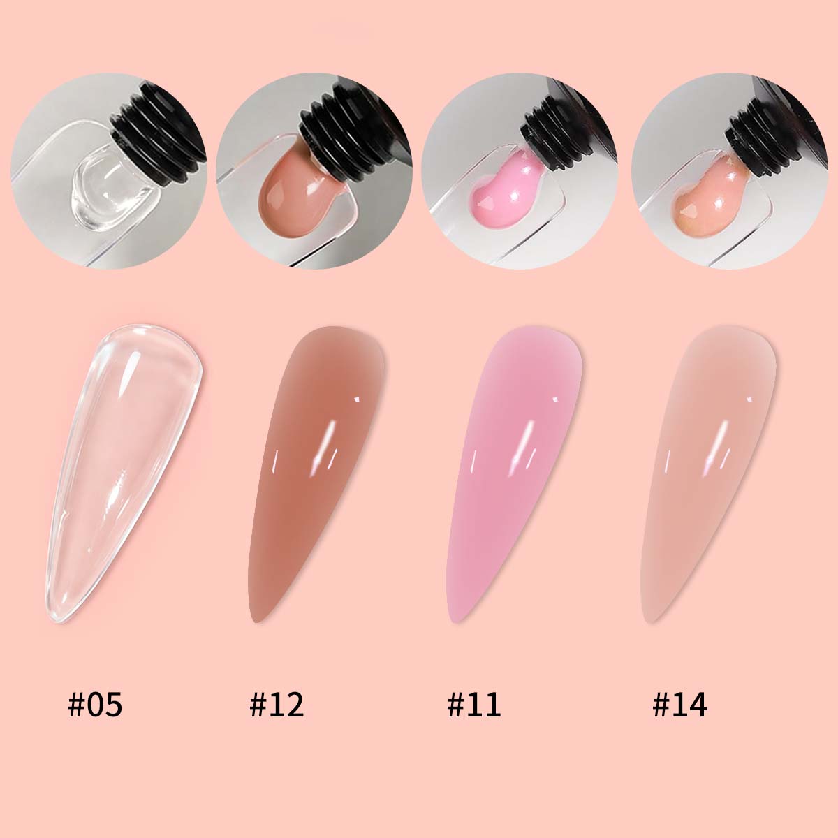 DOULINGDAI Set de Gel para Ext - Nail Art Ombre reseña y precio
