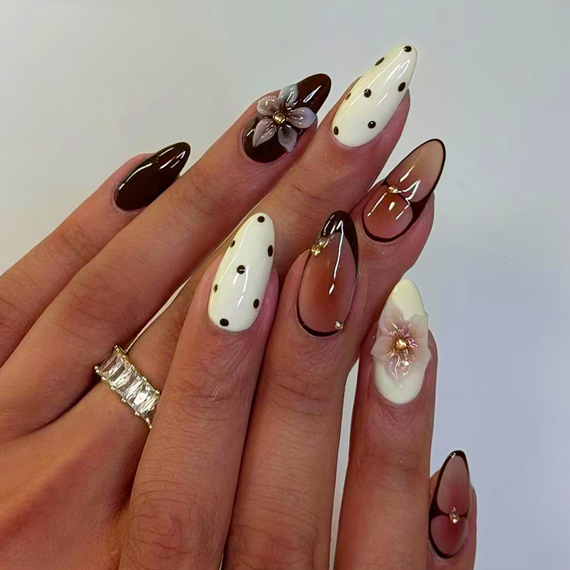 24 Uñas Postizas de Almendra c - Nail Art Pink reseña y precio