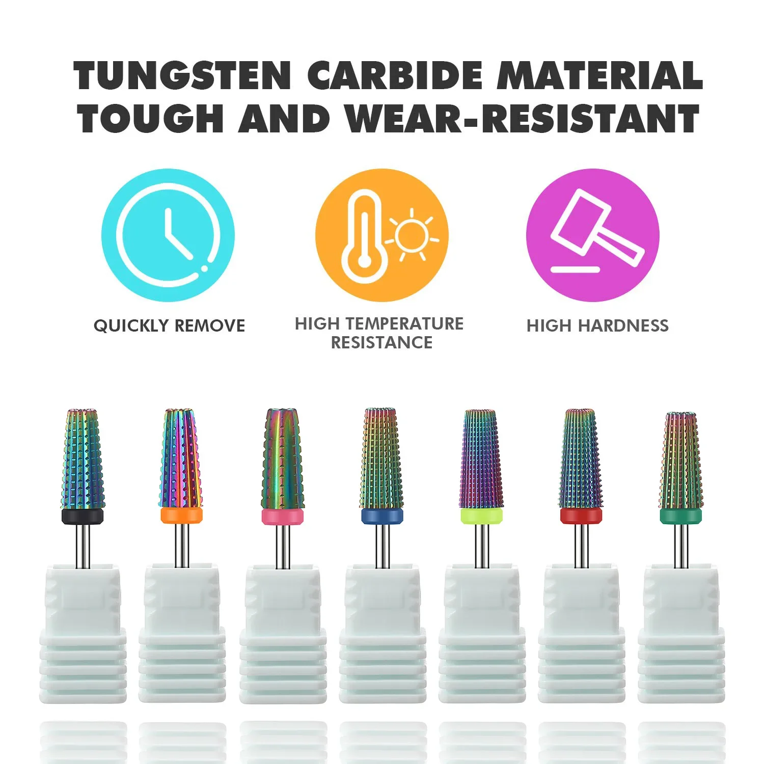 Brocas de carburo de tungsteno - Nail Drill Machine reseña y precio