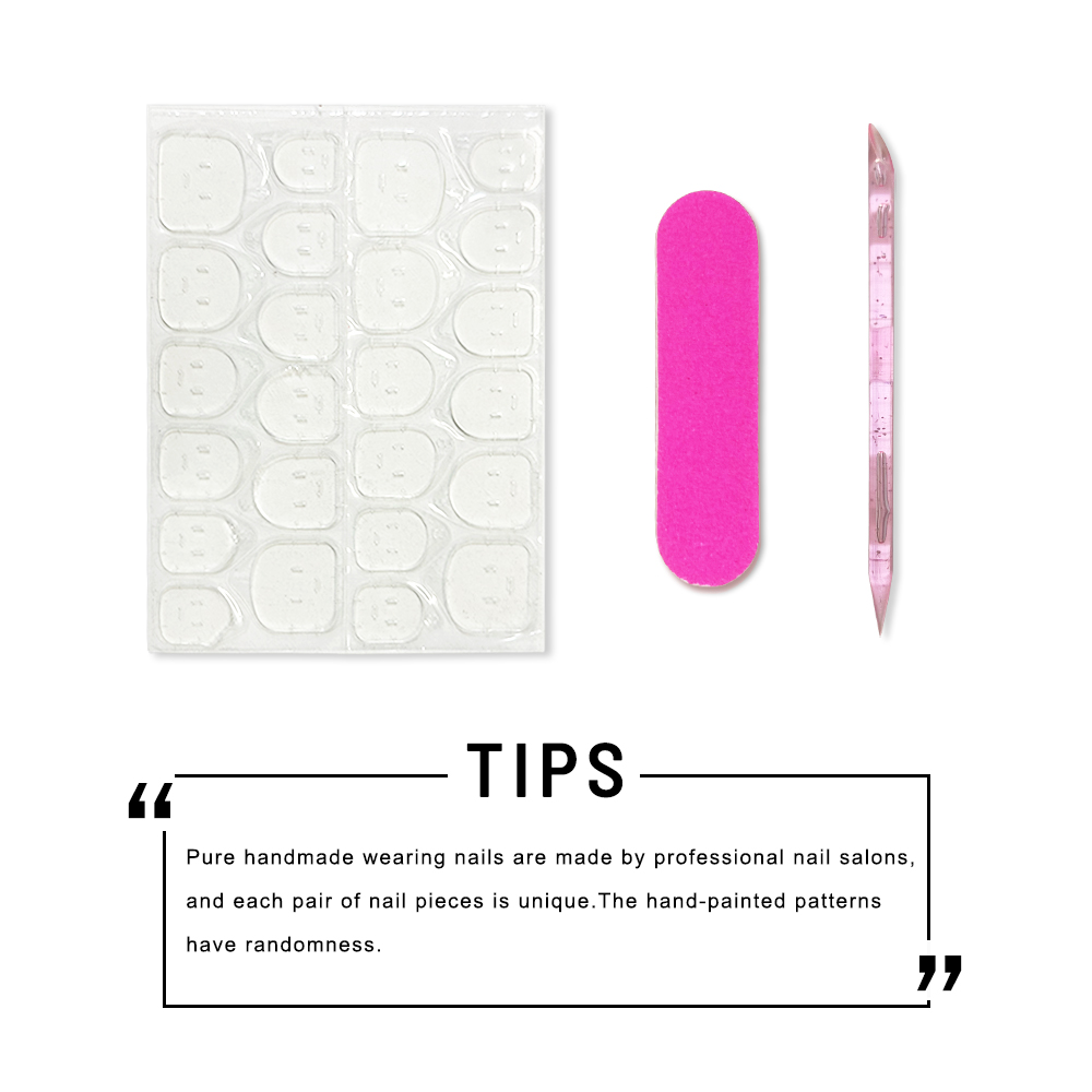 10 Uds. de Uñas Postizas Hecha - Nail Art Press On reseña y precio