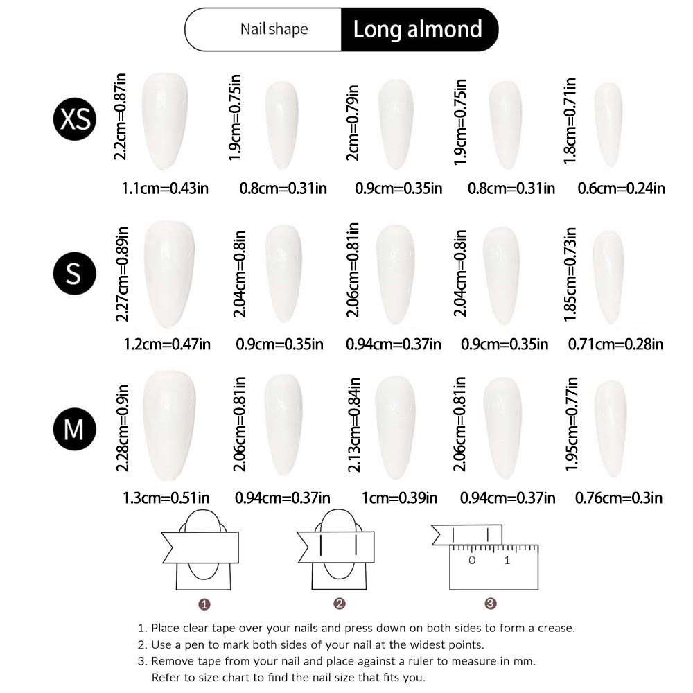 10 UÑAS POSTIZAS A PRESIÓN, he - Nail Art Press On reseña y precio