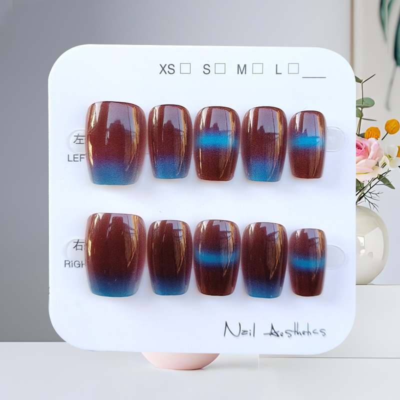 10 Uds Otoño Invierno nuevo es - Nail Art Press On reseña y precio